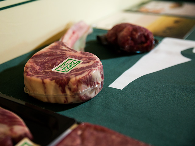 USDA Prime beef from Greater Omaha Packing of Nebraska was among the products displayed at the White House on Monday for President Donald Trump&#039;s "Made in America Product Showcase." (White House photo by Evan Walker)